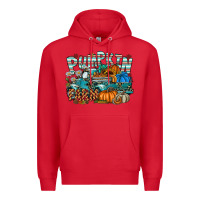 Red pumpkin farm Premium Hoodie - SublimationCraftShop