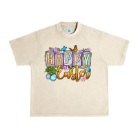 Sandshell Happy Easter Urban Heavy Tee - OliviaCreatesArt