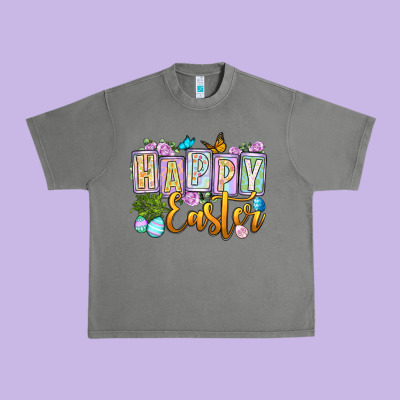 Happy Easter Urban Heavy Tee Designed By Oliviacreatesart