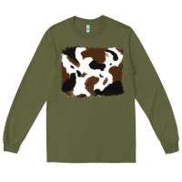 Army Green cowhide Long Sleeve Tee - RanaPortraitStore
