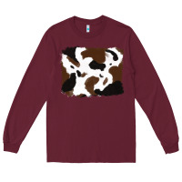 Burgundy cowhide Long Sleeve Tee - RanaPortraitStore