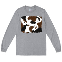 Heather Grey cowhide Long Sleeve Tee - RanaPortraitStore