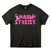 Asphalt Breast Cancer hair stylist Heavy Core Tee - texasbilliewilder