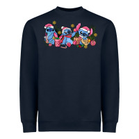 Navy pink christmas stitch and gifts Heavyweight Sweatshirt - AdoDesignShop