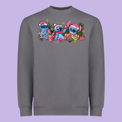 Pink Christmas Stitch And Gifts Heavyweight Sweatshirt Designed By Adodesignshop