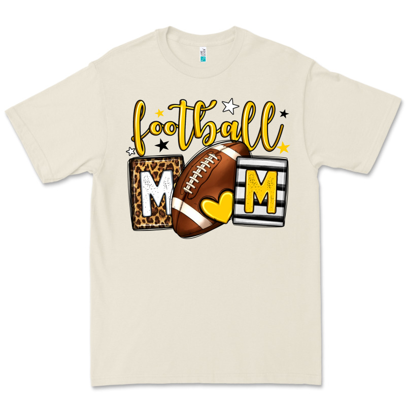 Football Mom Yellow Team Color Premium Tee by HowdyJamesFarm | Teevron