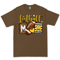 Cacao Football mom yellow team color Premium Tee - HowdyJamesFarm