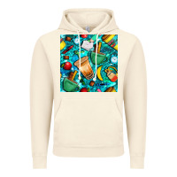 Vintage Artic school boy coffe cup with camouflage seamless pattern bbs Vintage Hoodie - BundleAndBundleShop