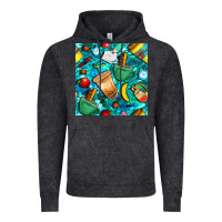 Vintage Black school boy coffe cup with camouflage seamless pattern bbs Vintage Hoodie - BundleAndBundleShop