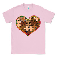 Bubblegum Pink melanin skin tone heart black history Classic Tee - CowGirlArtShop