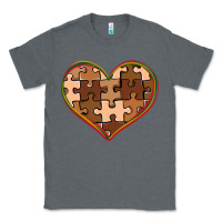 Charcoal Heather melanin skin tone heart black history Classic Tee - CowGirlArtShop