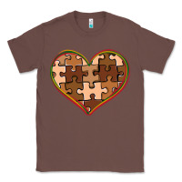 Chestnut melanin skin tone heart black history Classic Tee - CowGirlArtShop