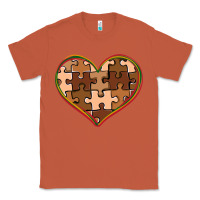 Copper melanin skin tone heart black history Classic Tee - CowGirlArtShop
