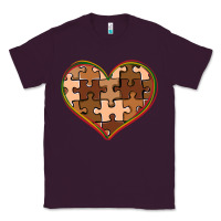 Plum melanin skin tone heart black history Classic Tee - CowGirlArtShop