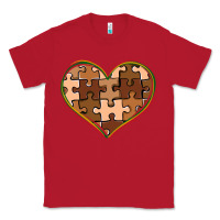 Red melanin skin tone heart black history Classic Tee - CowGirlArtShop