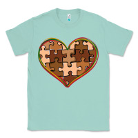Seafoam melanin skin tone heart black history Classic Tee - CowGirlArtShop
