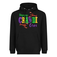 Black happy mardi gras with lobster Heavyweight Hoodie - AdoDesignShop