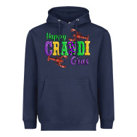 Navy happy mardi gras with lobster Heavyweight Hoodie - AdoDesignShop