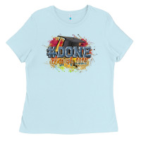 Baby Blue #done class of 2024 Ladies Tee - CowGirlArtShop