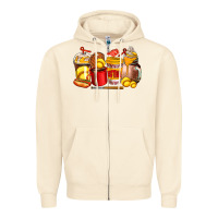 Sandshell softball coffee cups Zipper Hoodie - AdoDesignShop