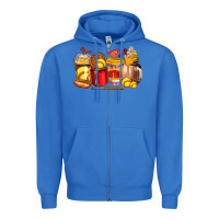 True Royal softball coffee cups Zipper Hoodie - AdoDesignShop
