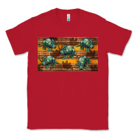 Red dinosaur triceratops sippy cup Classic Tee - Artiststas