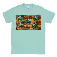 Seafoam dinosaur triceratops sippy cup Classic Tee - Artiststas