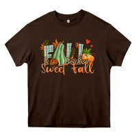 Chocolate Brown Fall sweet Fall Heavy Core Tee - NancyCooperArtShop