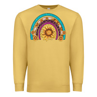 Antique Gold rainbow sunflower Premium Sweatshirt - AdoDesignShop