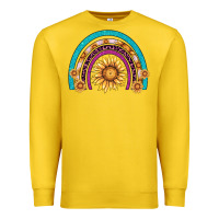 Lemon rainbow sunflower Premium Sweatshirt - AdoDesignShop