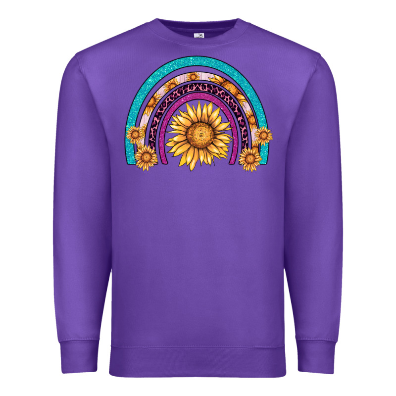 Rainbow Sunflower Premium Sweatshirt by AdoDesignShop | Teevron