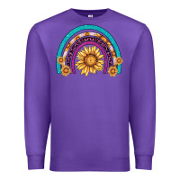 Purple rainbow sunflower Premium Sweatshirt - AdoDesignShop