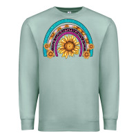Seafoam rainbow sunflower Premium Sweatshirt - AdoDesignShop