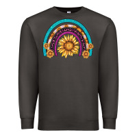 Smoke rainbow sunflower Premium Sweatshirt - AdoDesignShop