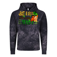 Cloud Black Just a girl who loves St. Patrick's Day Vintage Hoodie - FaDigitalArtStudio