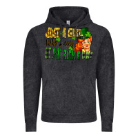 Vintage Black Just a girl who loves St. Patrick's Day Vintage Hoodie - FaDigitalArtStudio
