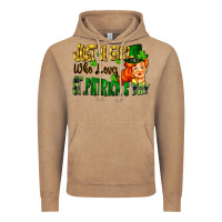 Vintage Coffee Just a girl who loves St. Patrick's Day Vintage Hoodie - FaDigitalArtStudio