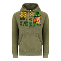 Vintage Olive Just a girl who loves St. Patrick's Day Vintage Hoodie - FaDigitalArtStudio