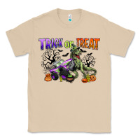 Trick Or Treat With Monster Truck And T Rex Classic Tee | Teevron