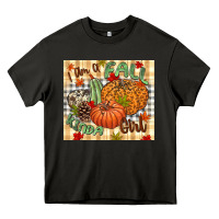 Asphalt I am a Fall kinda girl pumpkin Fall Heavy Core Tee - NancyCooperArtShop