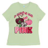Matcha in october we wear pink Ladies Tee - CowGirlArtShop