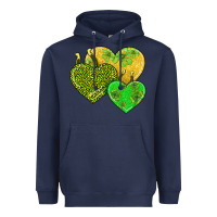 Navy st patricks day hearts Heavyweight Hoodie - AdoDesignShop