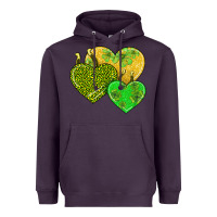 Plum st patricks day hearts Heavyweight Hoodie - AdoDesignShop