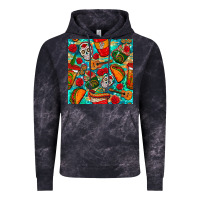 Cloud Black hispanic heritage month coffee cups and taco with glitter and leopard  Vintage Hoodie - BundleAndBundleShop