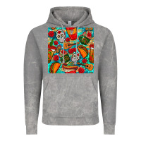 Cloud Rock hispanic heritage month coffee cups and taco with glitter and leopard  Vintage Hoodie - BundleAndBundleShop