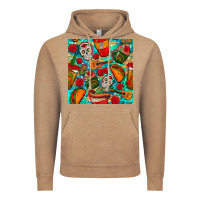 Vintage Coffee hispanic heritage month coffee cups and taco with glitter and leopard  Vintage Hoodie - BundleAndBundleShop