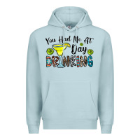 Blue Mist you had me at day drinkg Premium Hoodie - CowhideDigitalArt