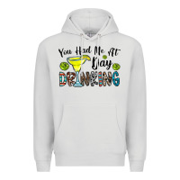Dove Grey you had me at day drinkg Premium Hoodie - CowhideDigitalArt
