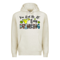 Oatmeal Heather you had me at day drinkg Premium Hoodie - CowhideDigitalArt