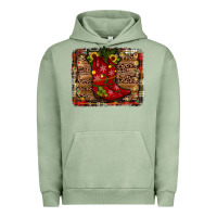 Pigment Oil Green cowboy boots christmas Urban Hoodie - JahusDesignShop